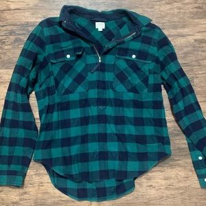 Jcrew flannel 1/4 zip